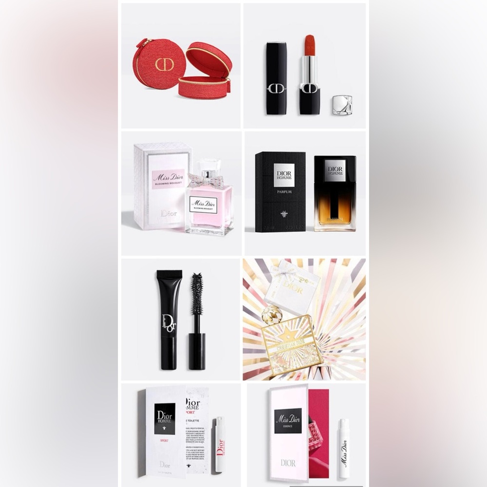 Dior 8pc Beauty Set With 2025 Limited Edition Holiday Gift Box